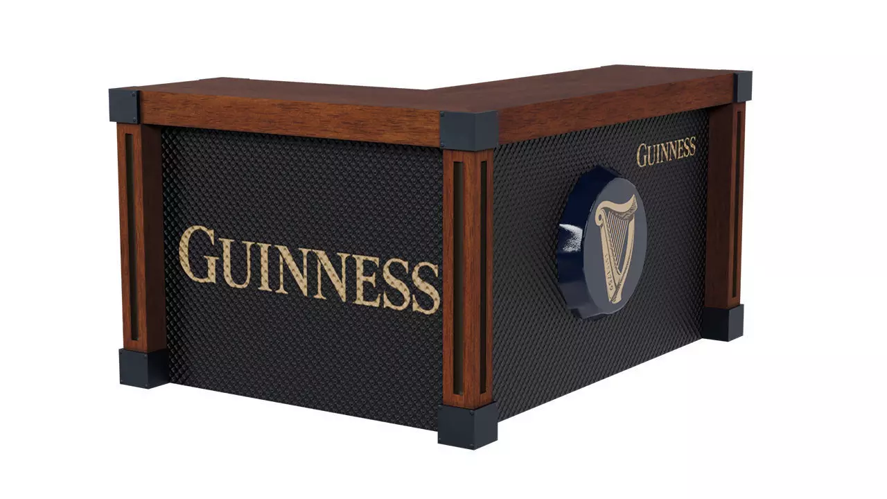 Guinness Bar Stand  Low-poly 3D model_0