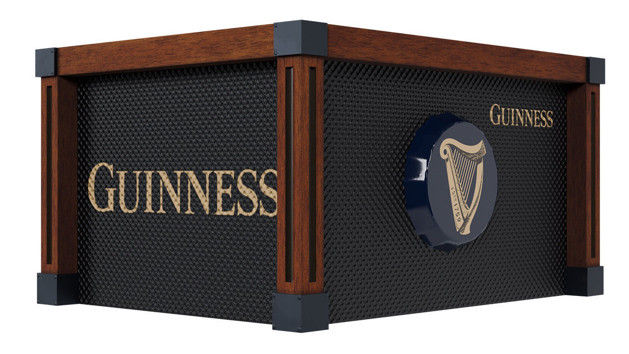 Guinness Bar Stand  Low-poly 3D model_3