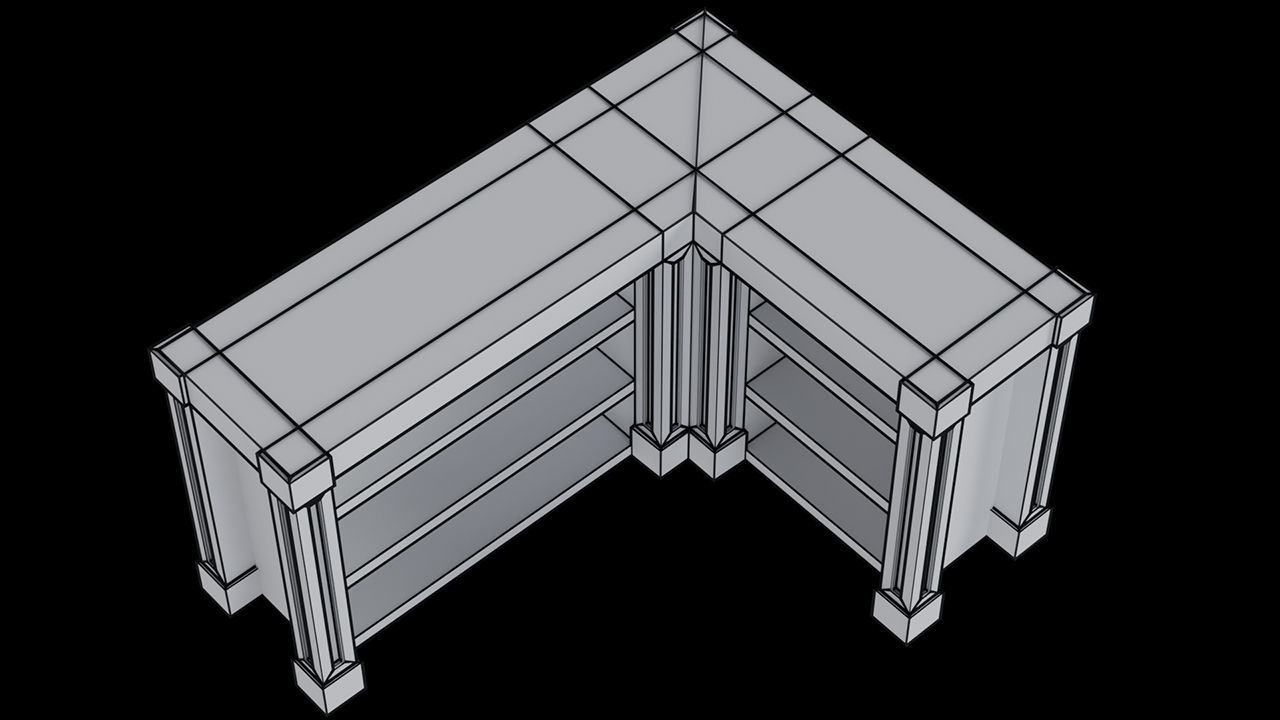 Guinness Bar Stand  Low-poly 3D model_6