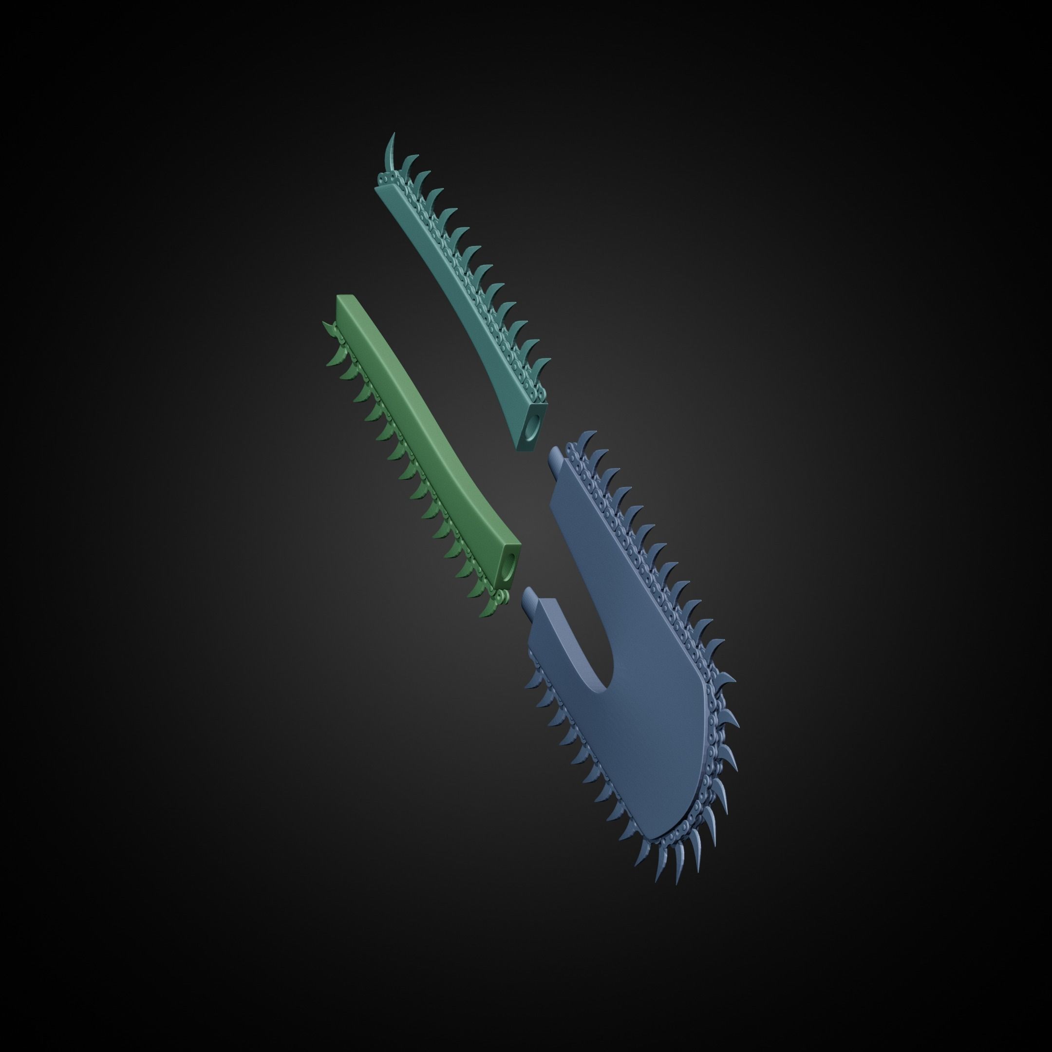 Chainsaw Man Arms for Cosplay 3D print model_16