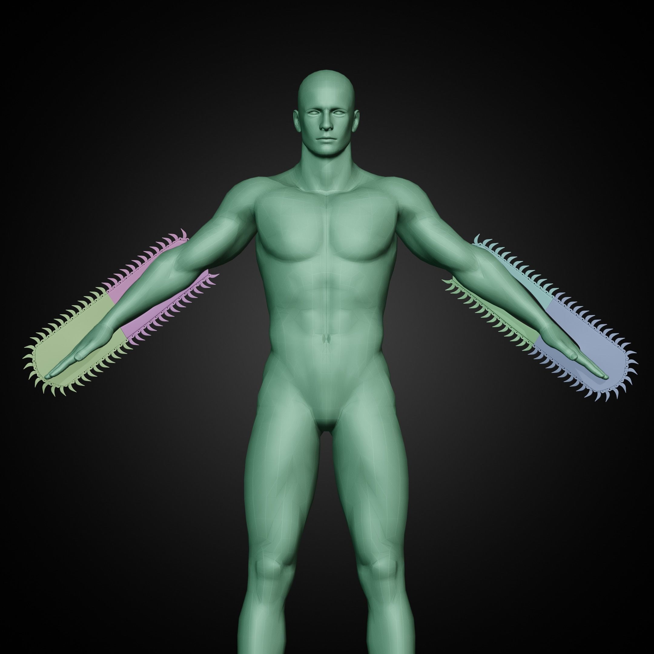 Chainsaw Man Arms for Cosplay 3D print model_19