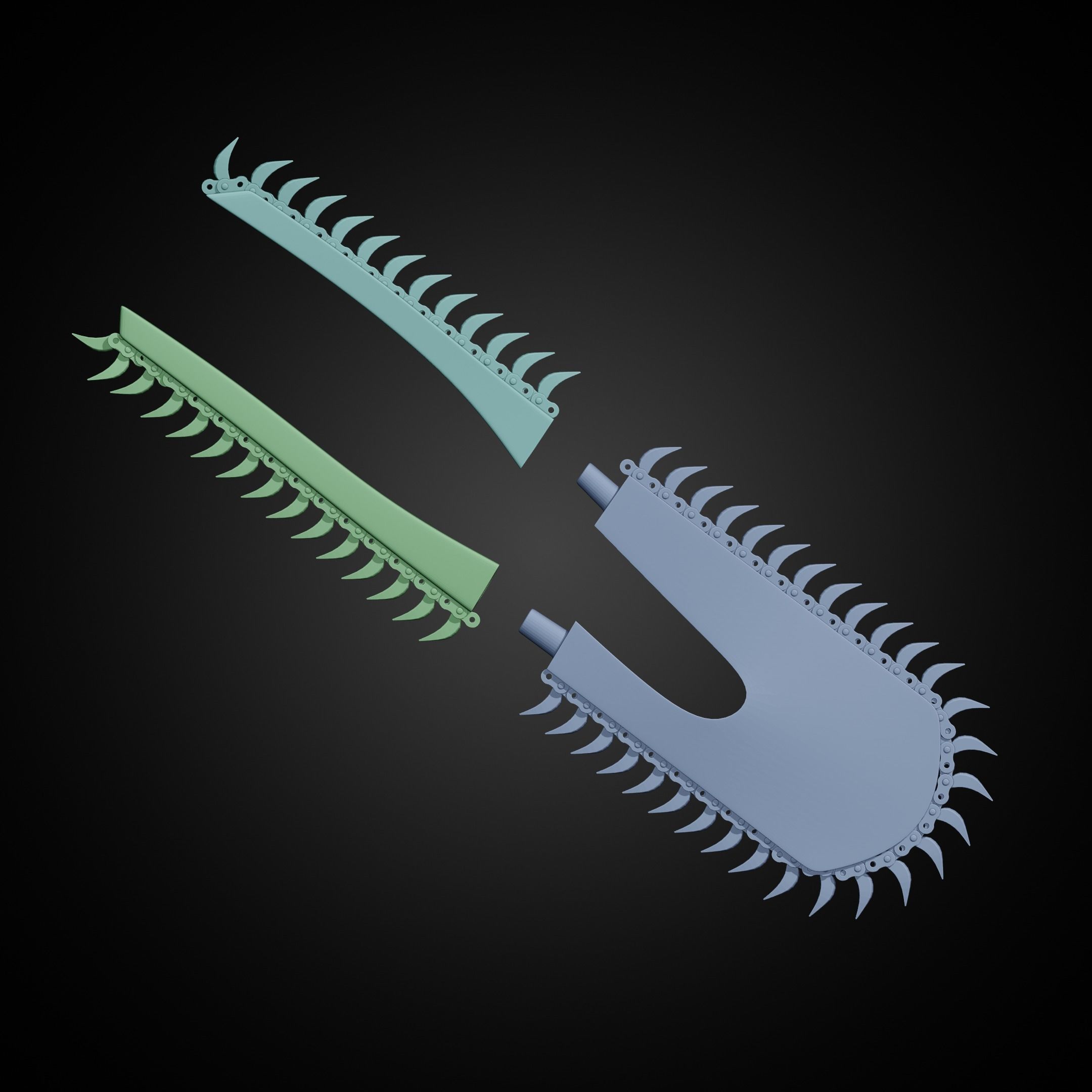 Chainsaw Man Arms for Cosplay 3D print model_15