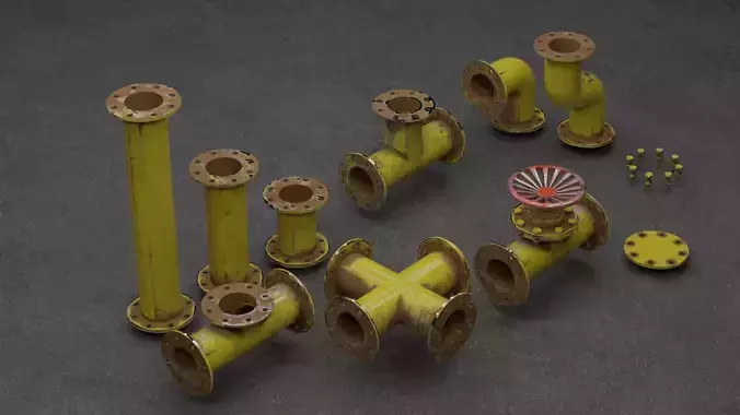 Pipes collection rusty