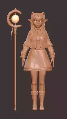 Frieren from anime 3D model