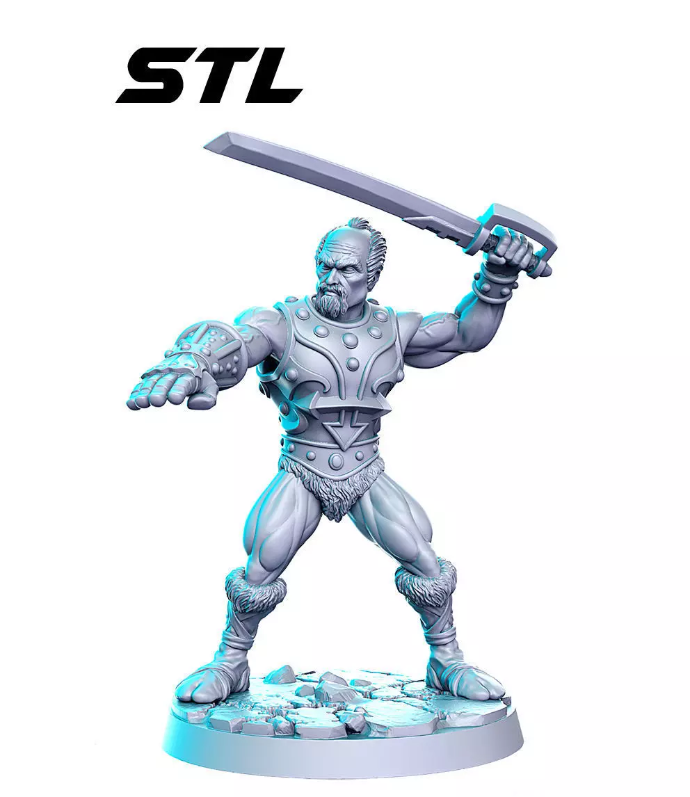 Jitsu He-Man Masters of the Universe 32mm Pre-supported 3D print model