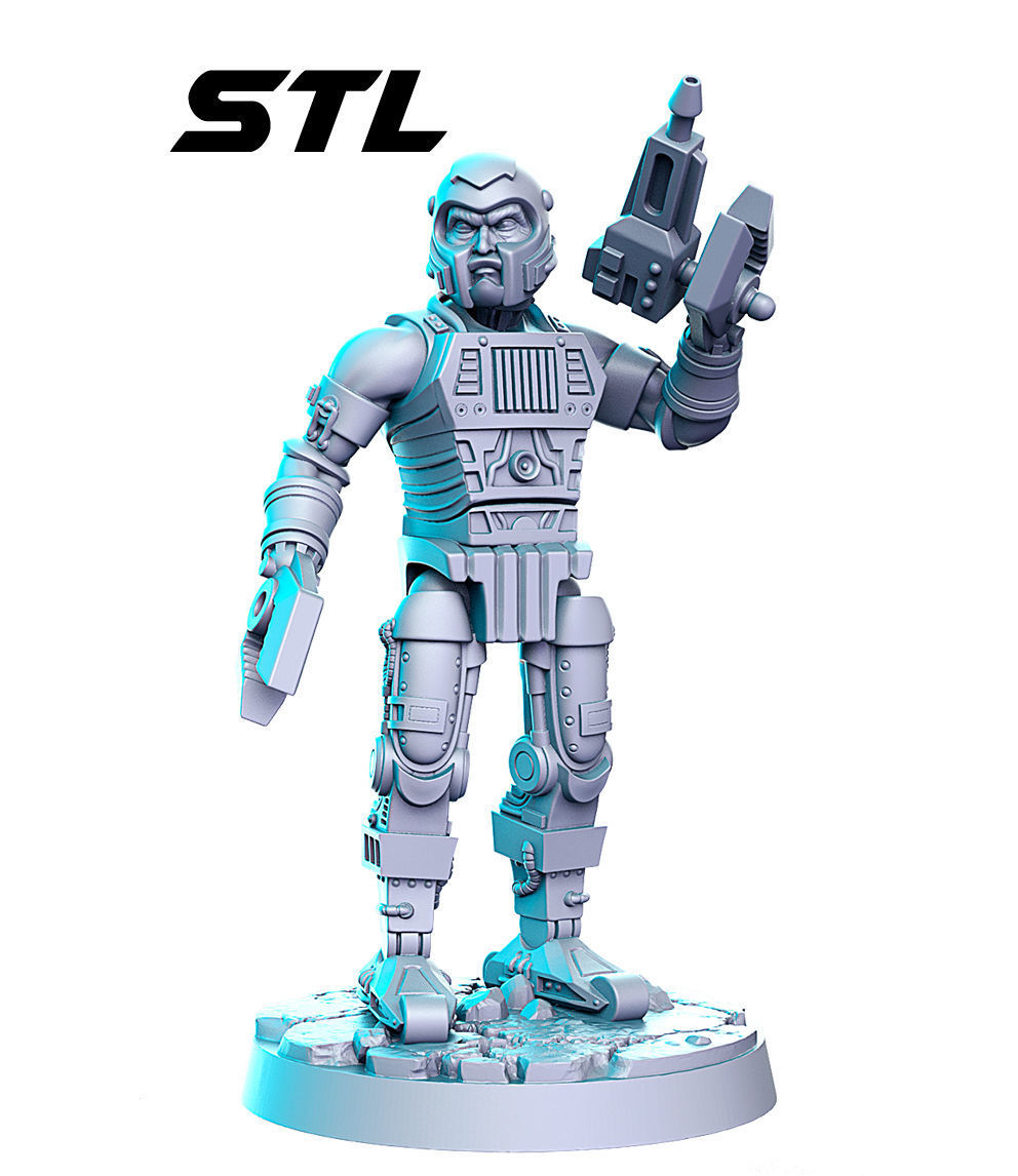 Multibot He-Man Masters of the Universe 32mm Pre-supported 3D print model_2