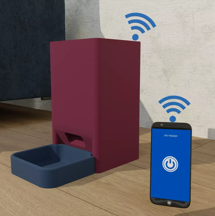 Automatic Pet feeder 3D print model_0