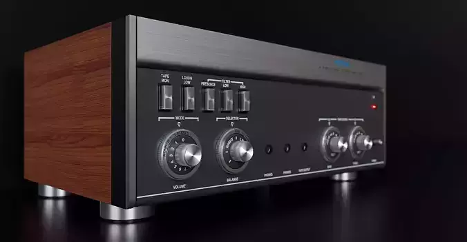 Vintage amplifier from  Swiss brand