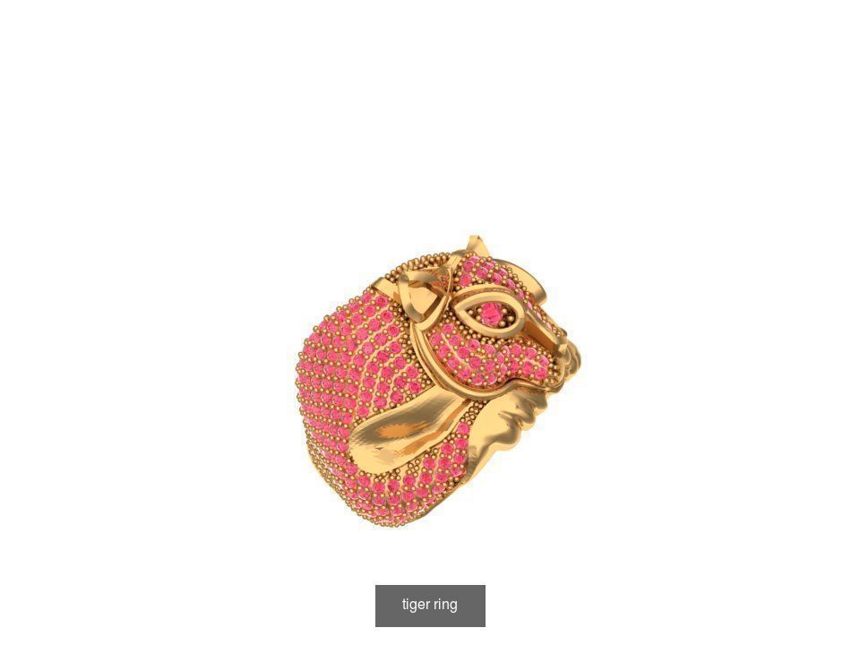 tiger ring culaction  3D Model Collection_3