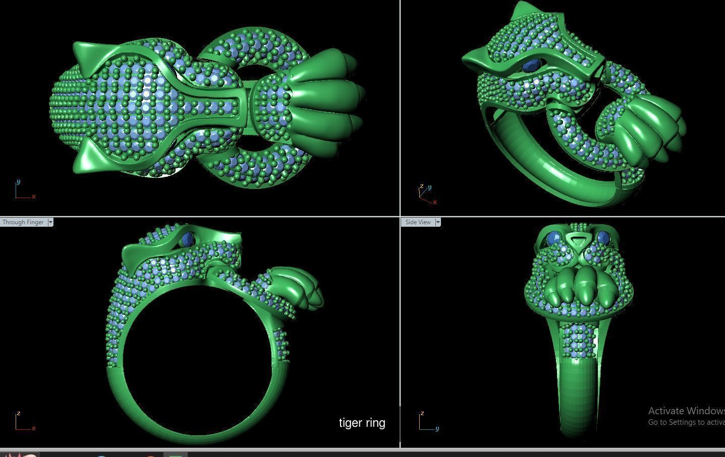 tiger ring culaction  3D Model Collection_9