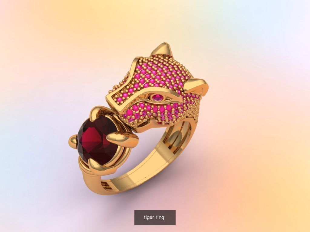 tiger ring culaction  3D Model Collection_7