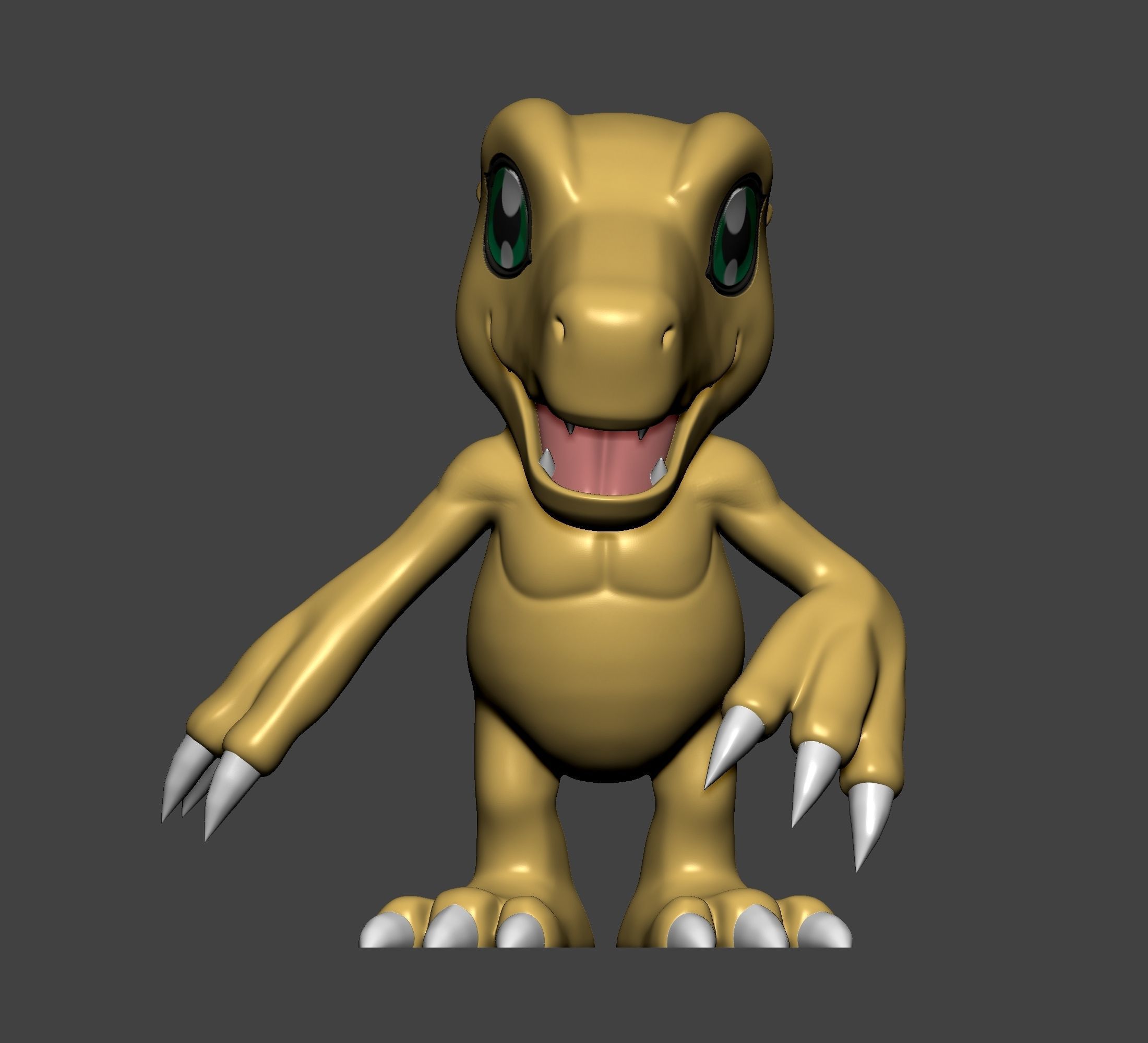 Digimon - Agumon 3D print model_1