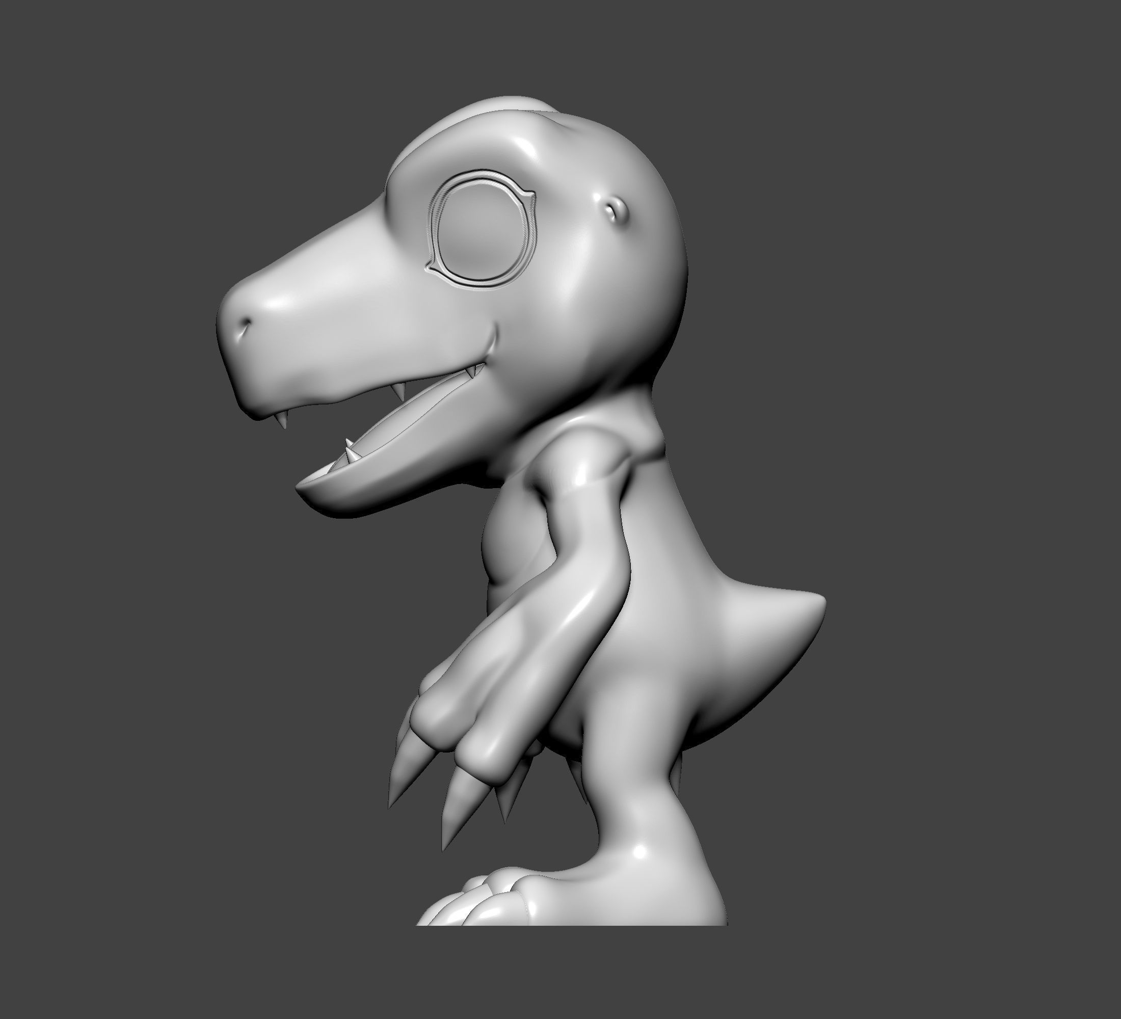 Digimon - Agumon 3D print model_3