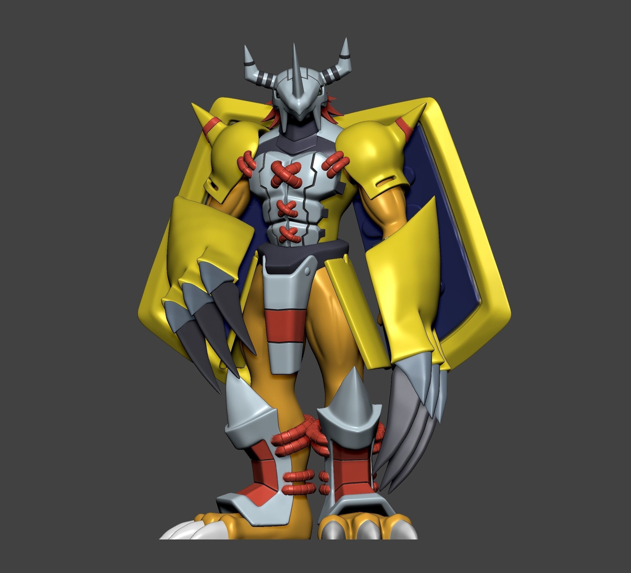 Pokemon - Wargreymon 3D print model_1