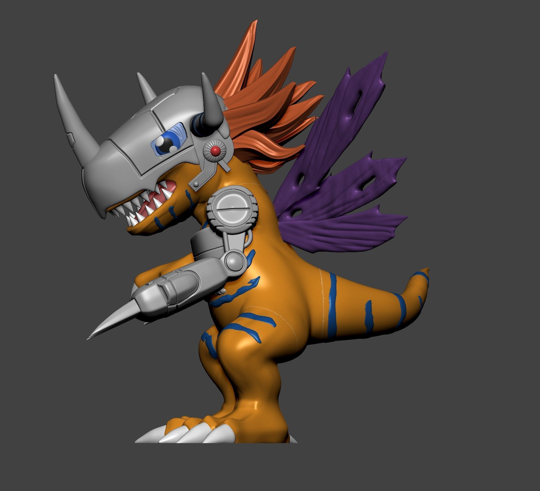 Digimon - Agumon Evolution Line  3D print model_24