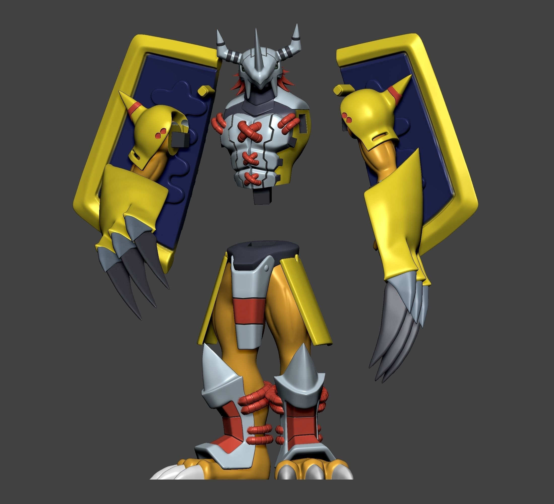 Digimon - Agumon Evolution Line  3D print model_32