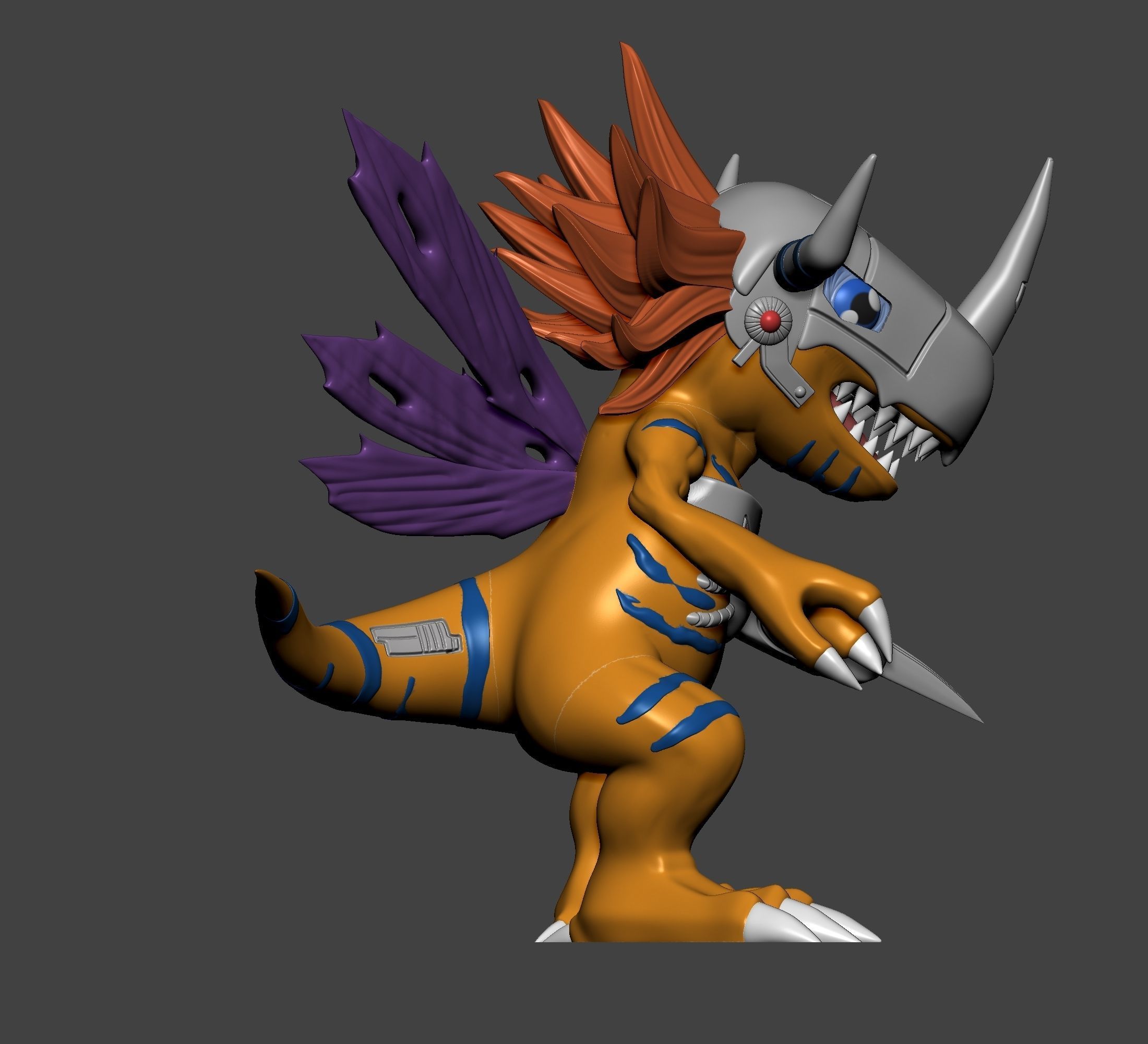 Digimon - Agumon Evolution Line  3D print model_25