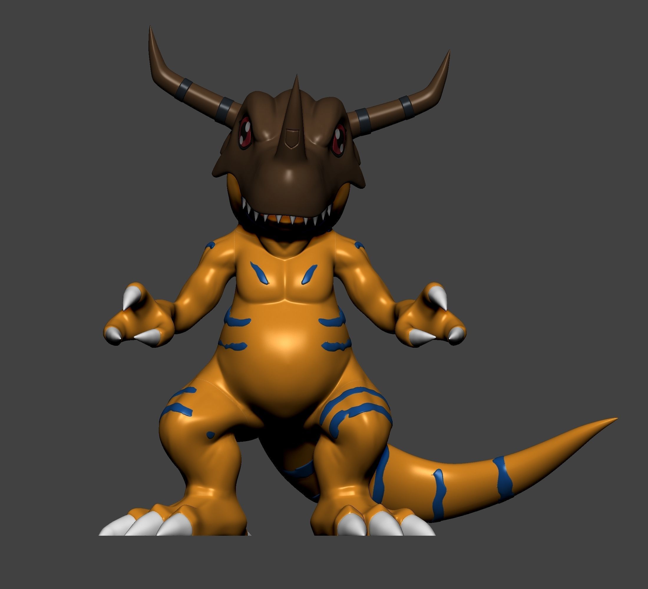 Digimon - Agumon Evolution Line  3D print model_16