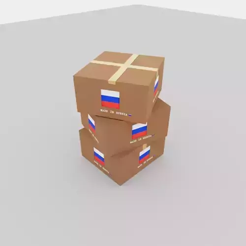 Russian carton box