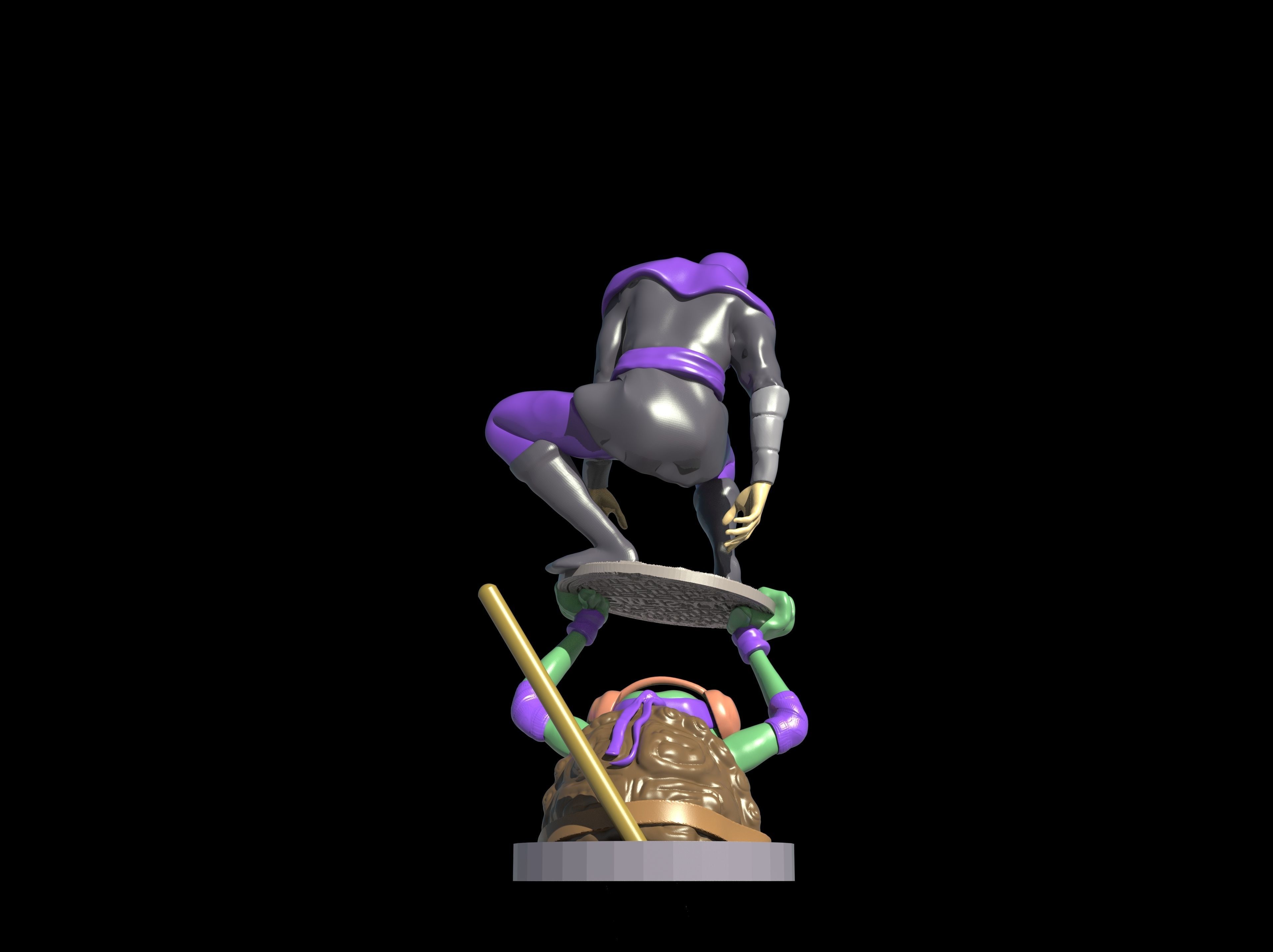 Donatello o Donnie Ninja Turtles 3D print model_7