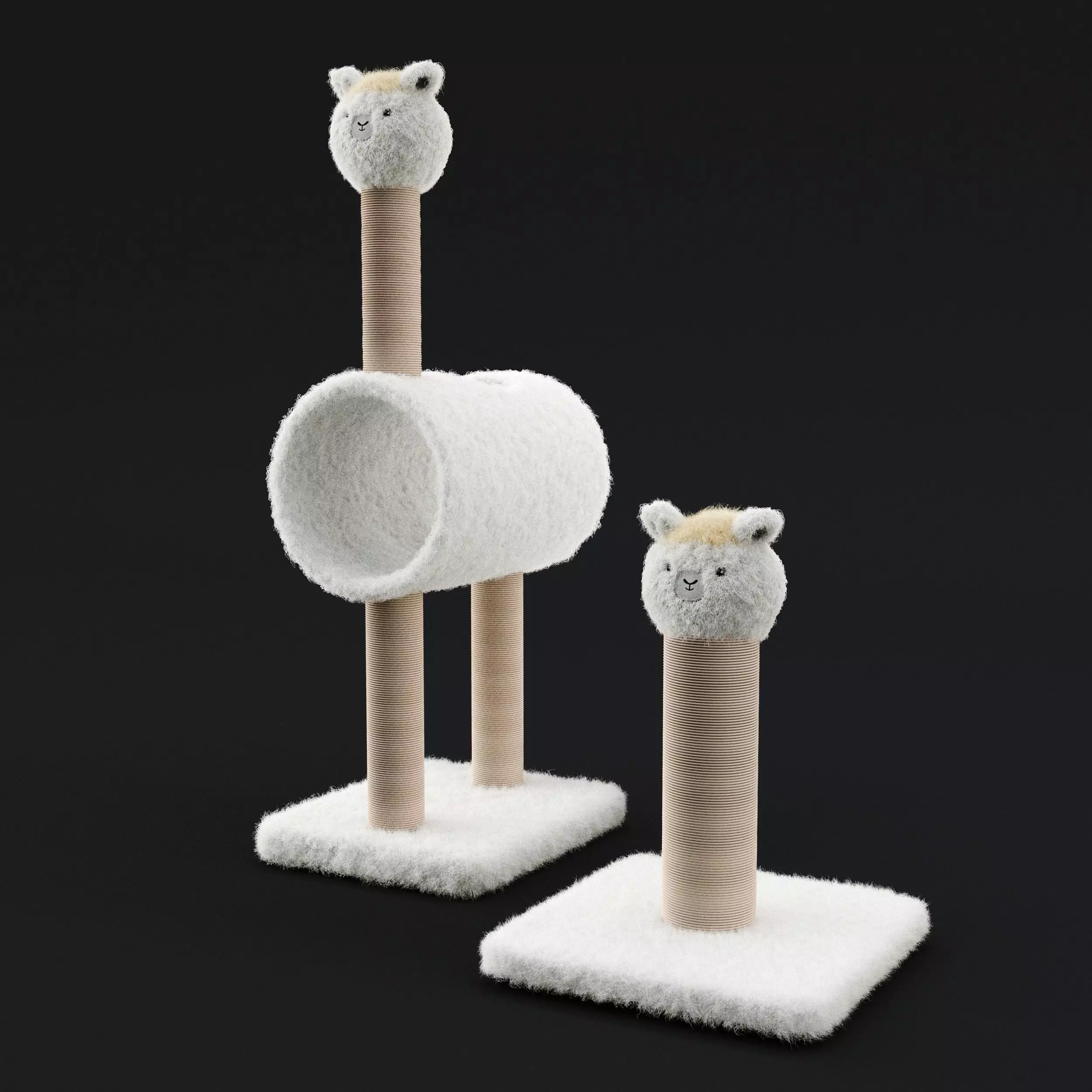 Cat Tunnel with Scratching Post 3D model