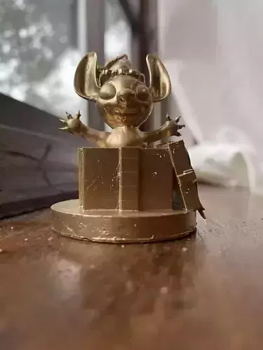 Stitch in a box Christmas Ornament Free 3D print model