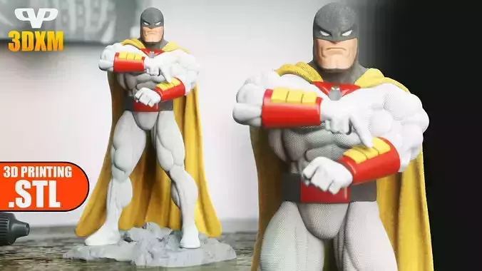 Space Ghost STL for 3D Printing 3DXM ChibiSTL