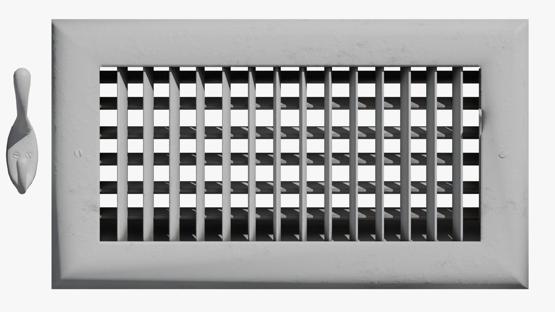 WALL PROPS 1 Light Switch Vent Toilet Paper Smoke Alarm Outlet Low-poly 3D model_12