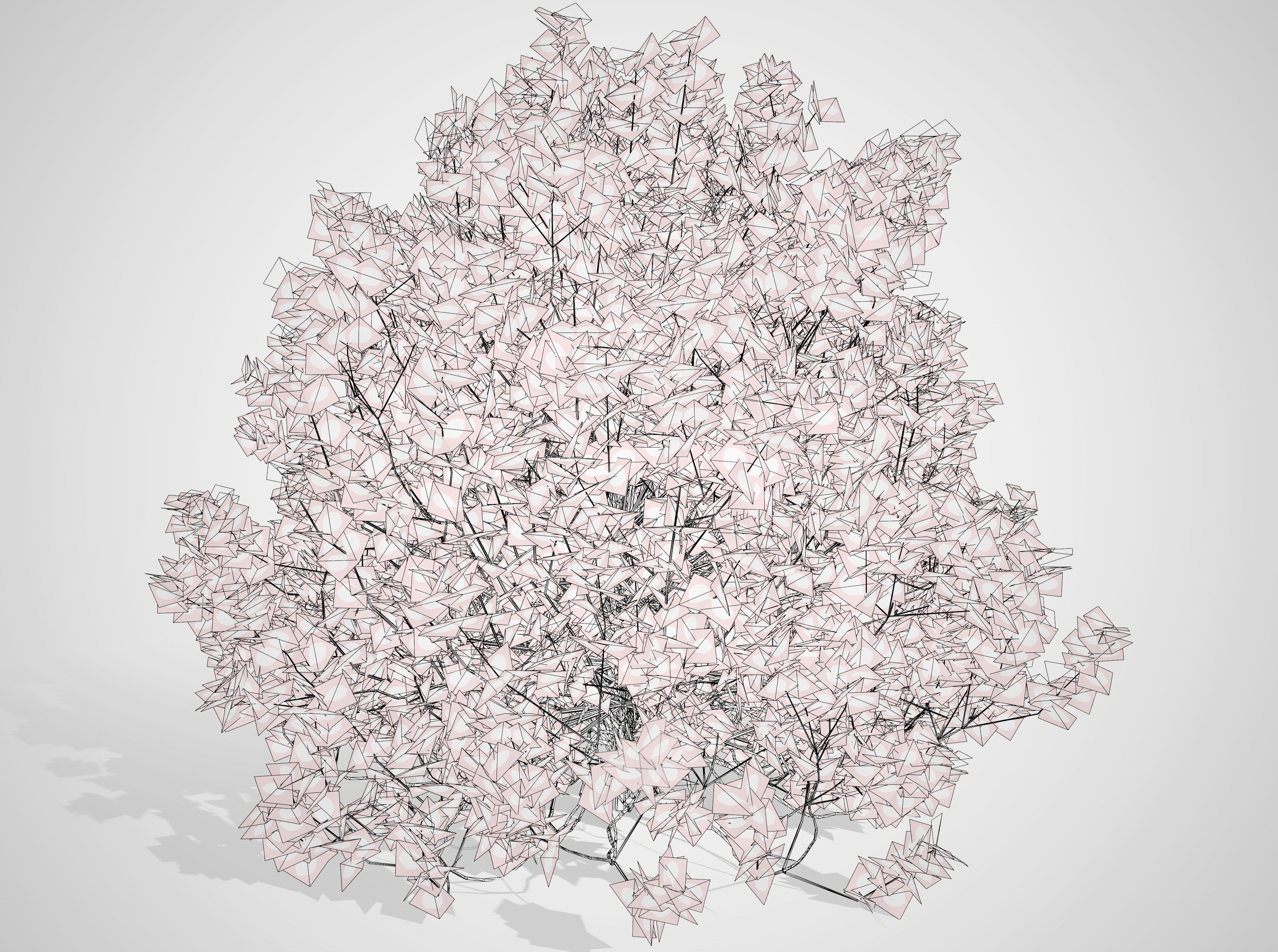 Evergreen Sunjoy Gold Beret Barberry shrub Low-poly 3D model_13