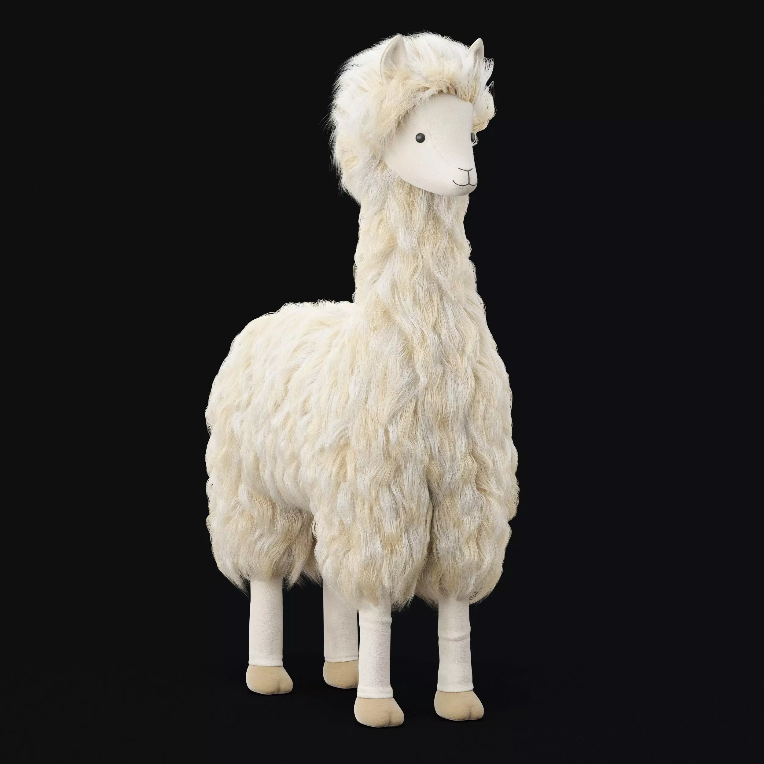 Llama Standing Plush 3D model
