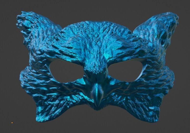 Owl Mask 3D print model_3