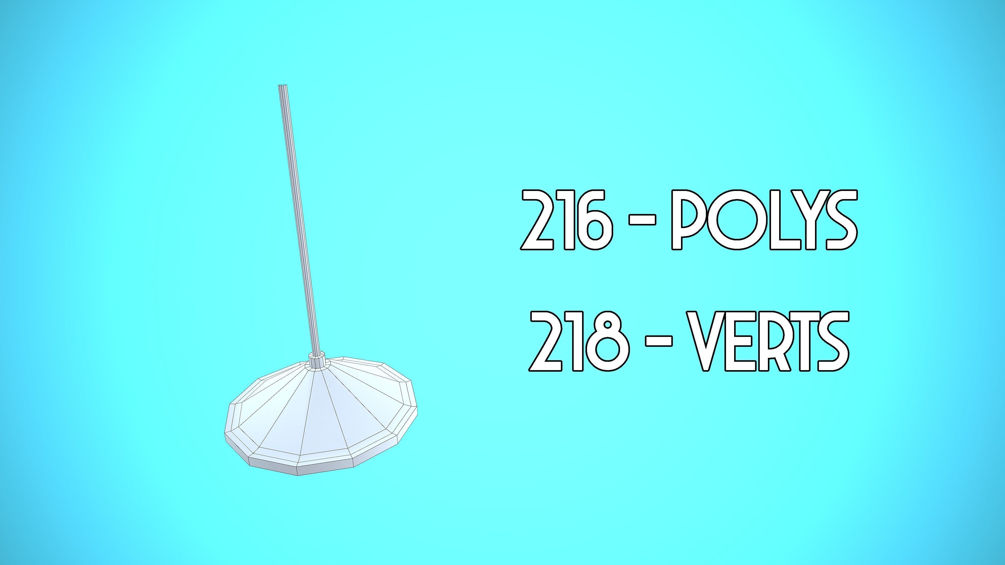 CEILING LAMP 01 CARTOON STYLIZED Low-poly 3D model_2