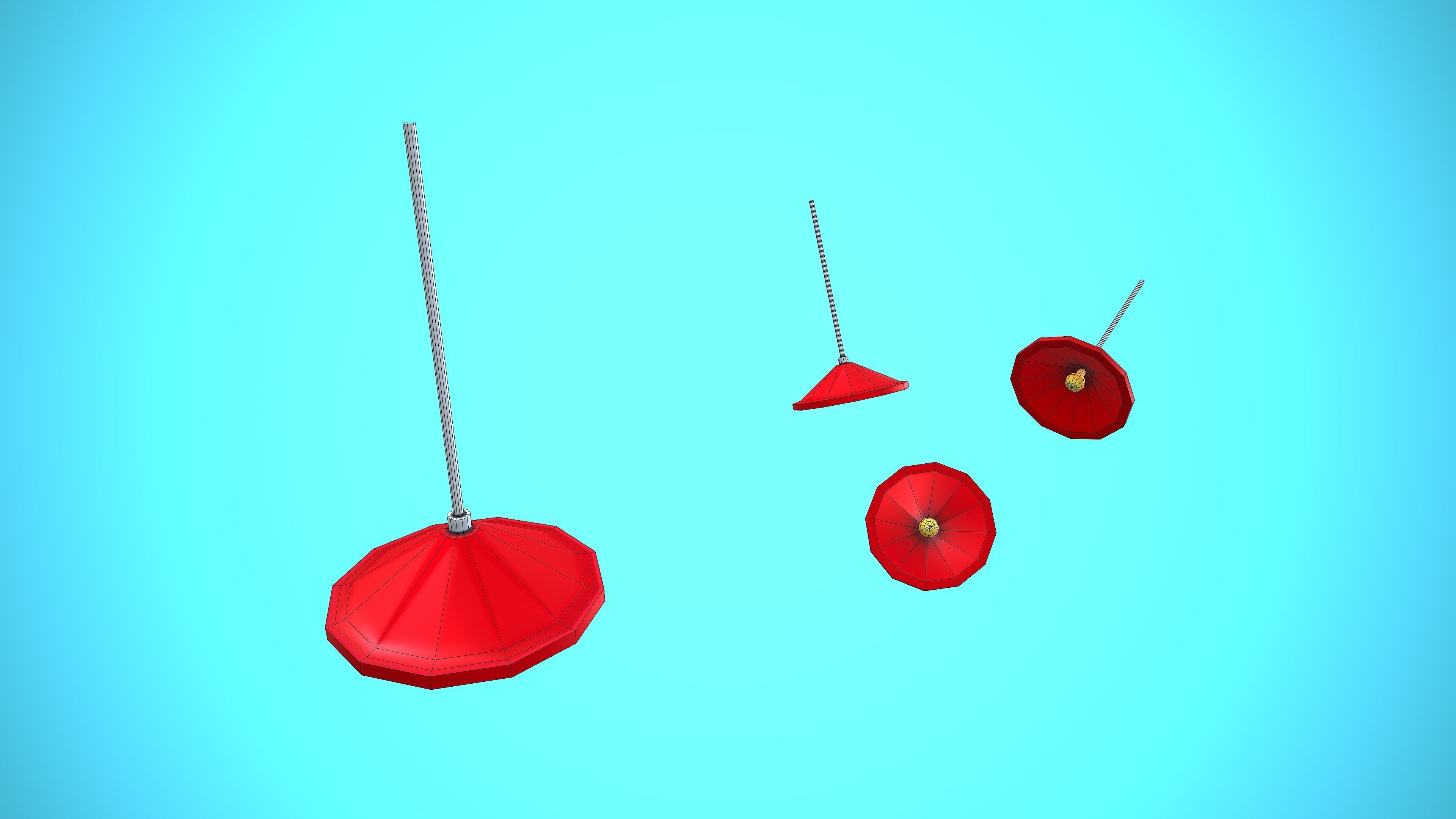 CEILING LAMP 01 CARTOON STYLIZED Low-poly 3D model_3