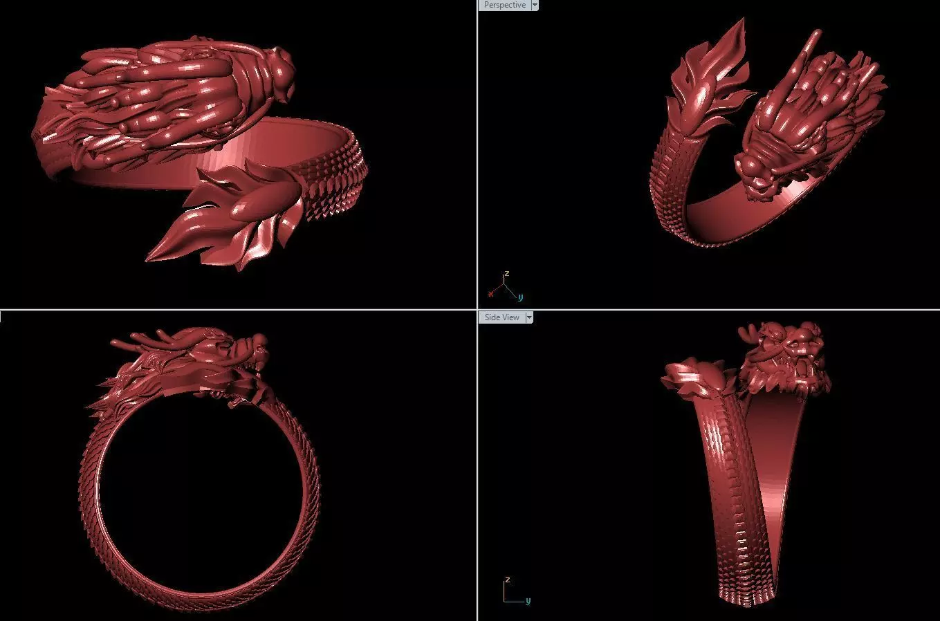 dragan ring 3D print model