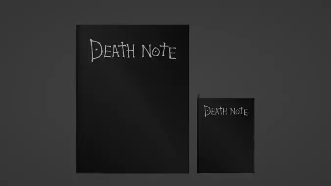 DEATH NOTE BOOK AND KEYCHAIN 3D print model