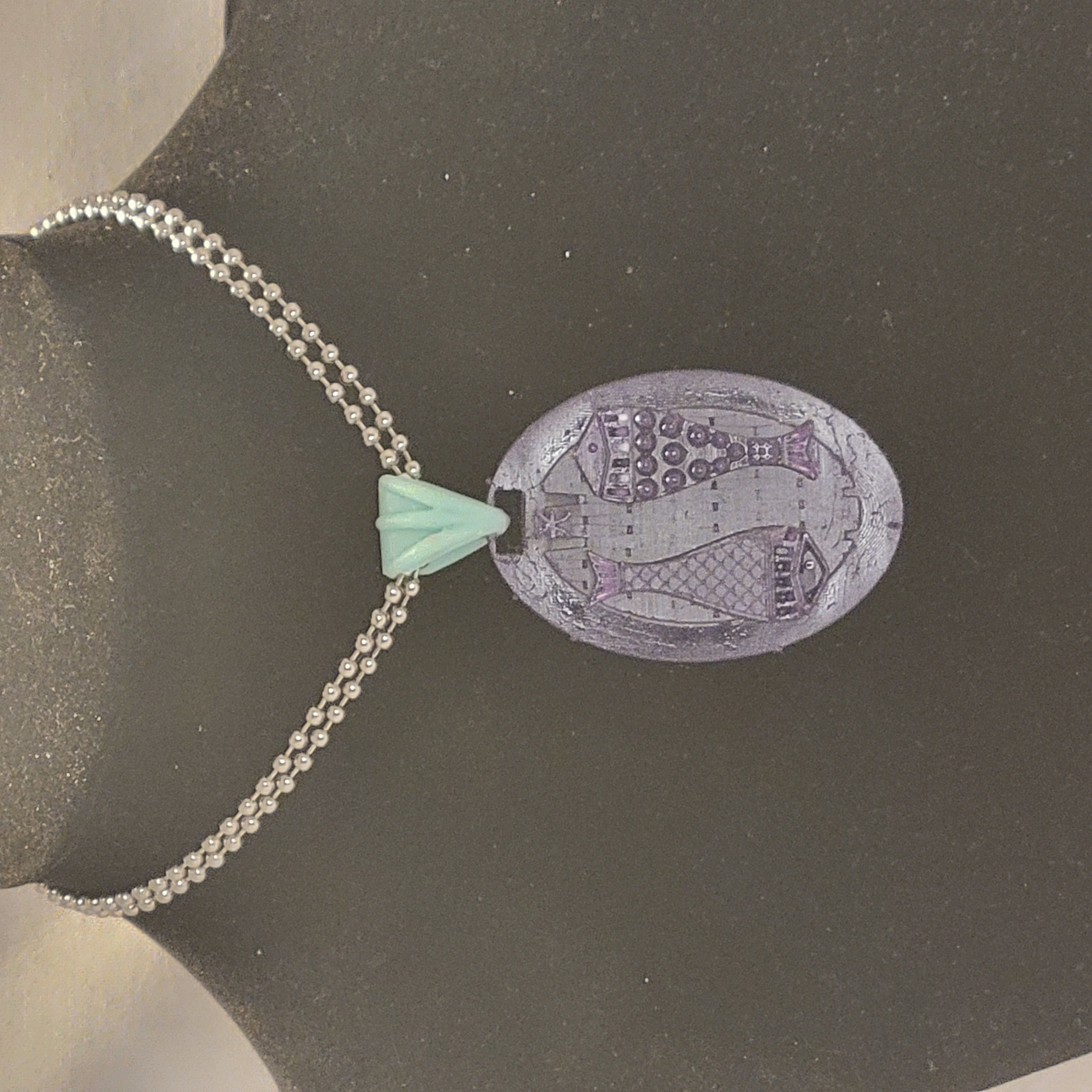 MEDALLION PISCES 3D print model_1