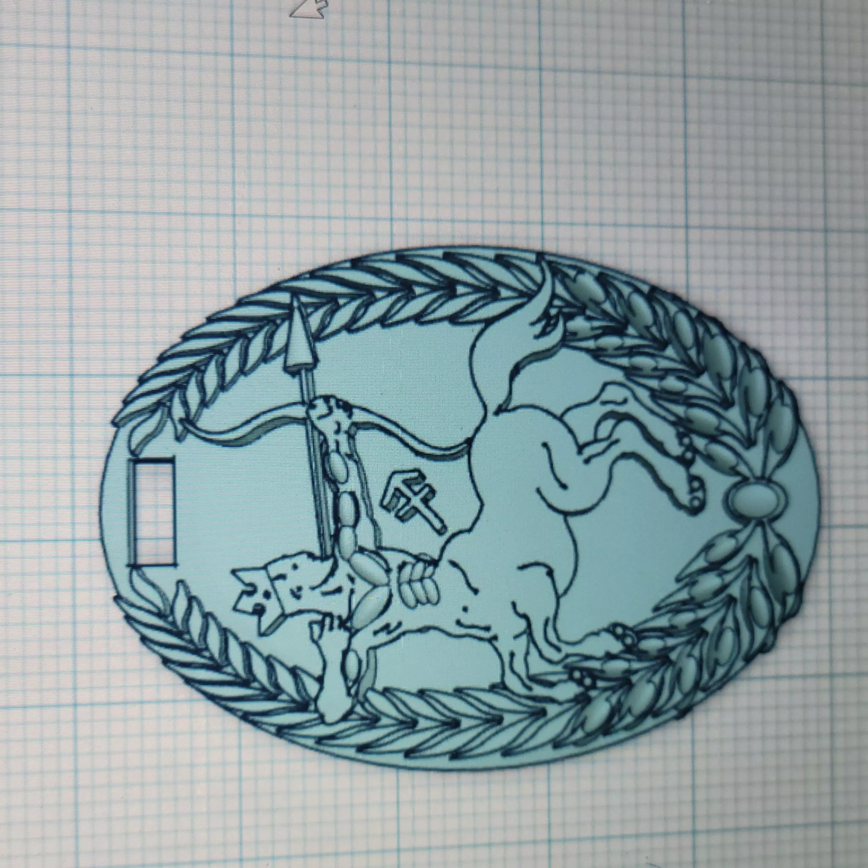 MEDALLION SAGITTARIUS 3D print model_0