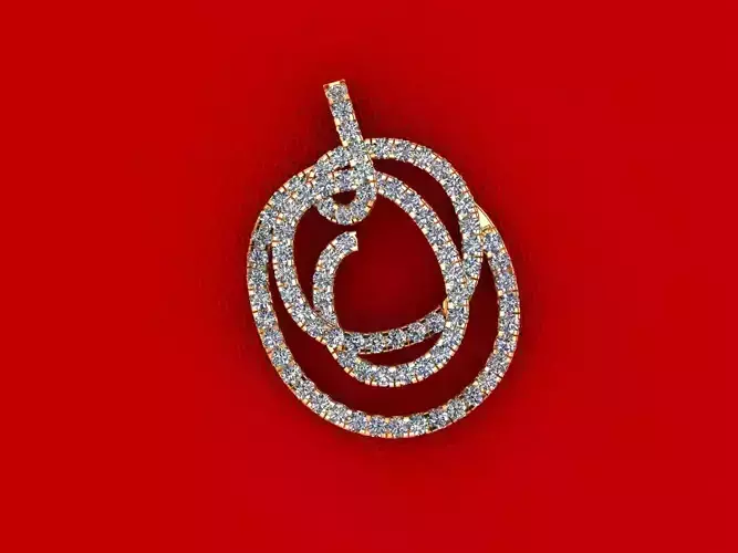 Women Diamond Pendant P43