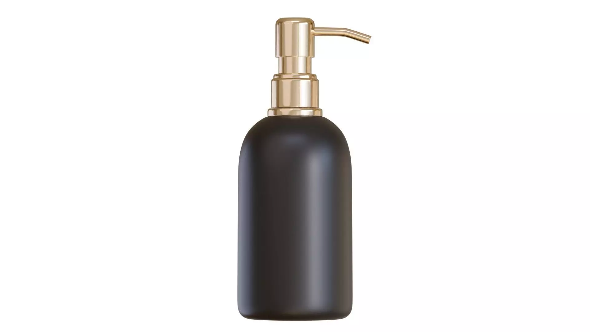 Black Pump Bottle 01 3D model_0
