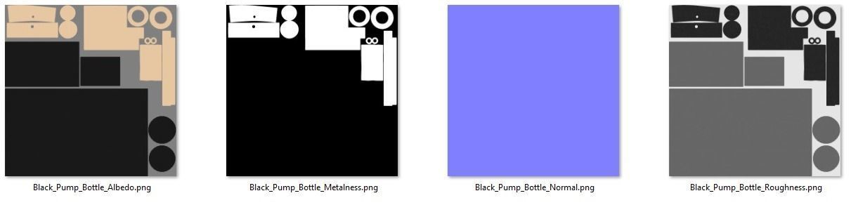 Black Pump Bottle 01 3D model_13