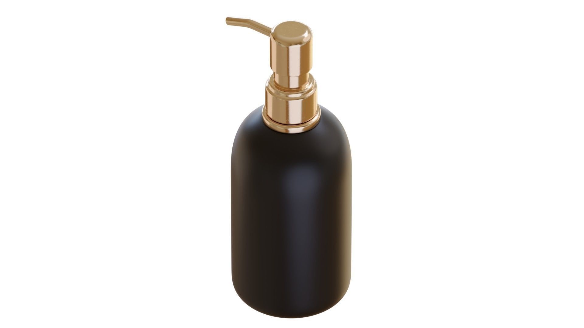 Black Pump Bottle 01 3D model_3