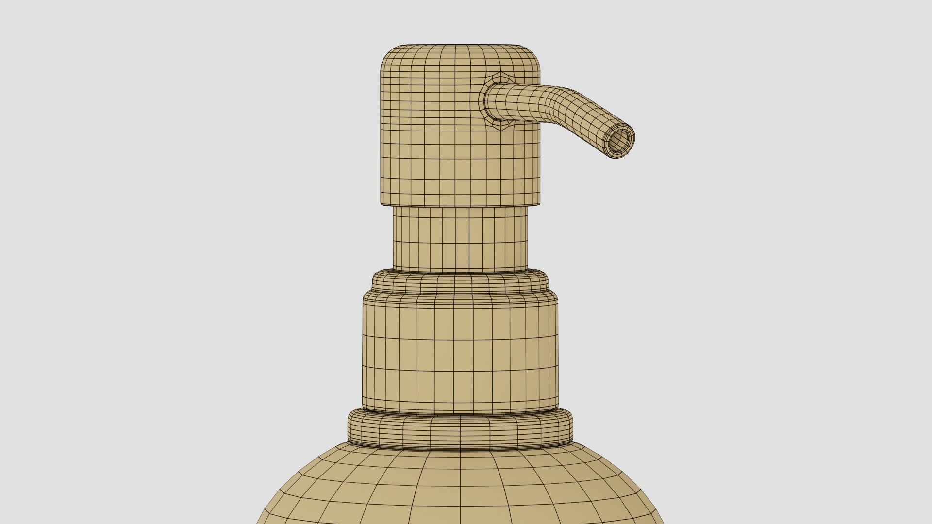 Black Pump Bottle 01 3D model_10