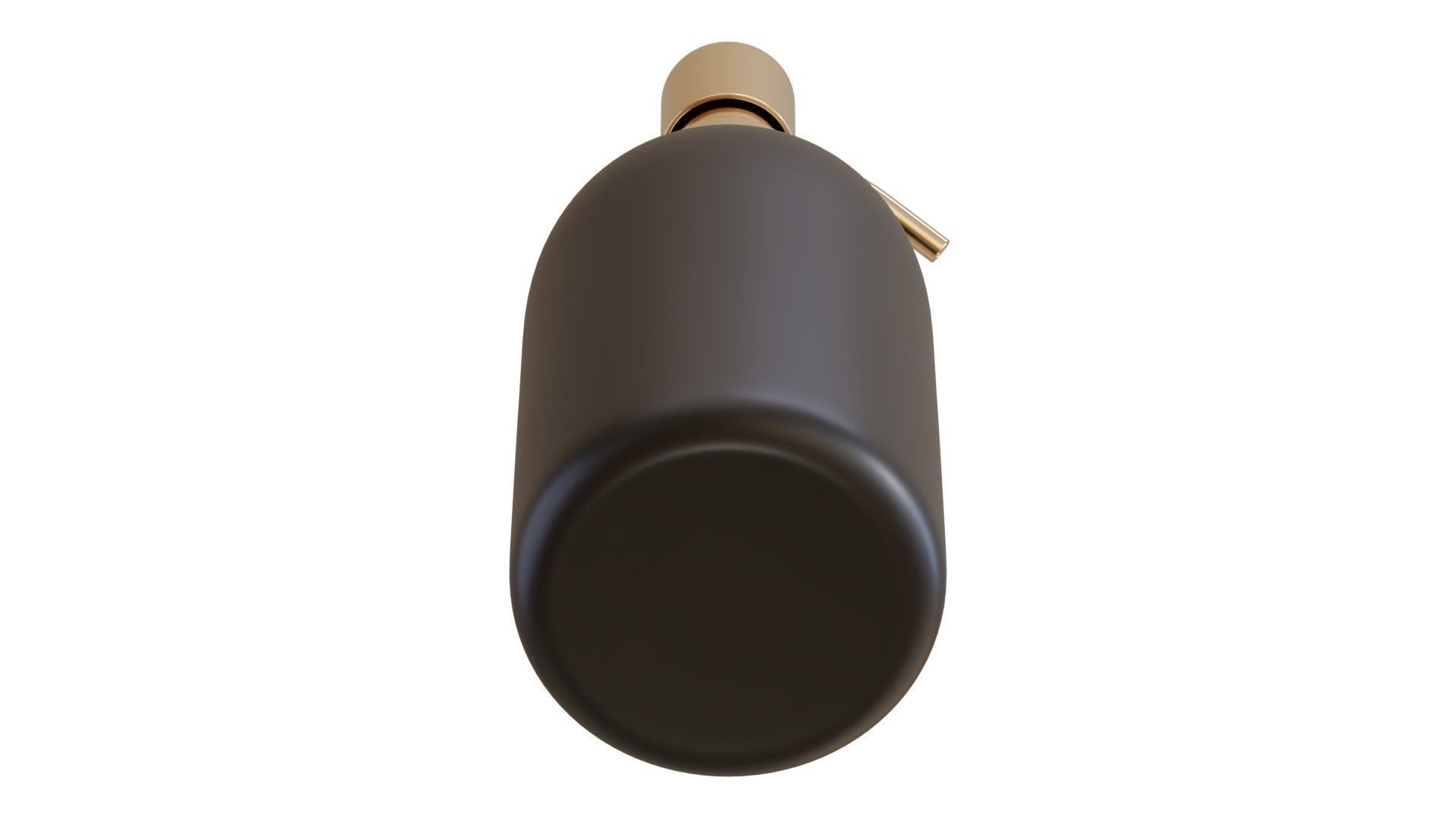 Black Pump Bottle 01 3D model_6