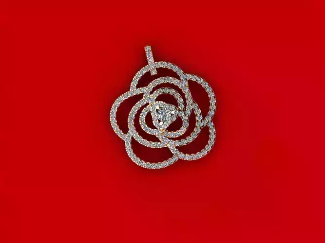 Flower Diamond Pendant P42