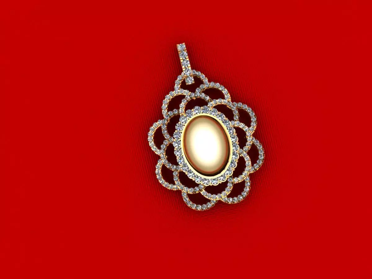 Women Fashion Pendant P25 3D print model