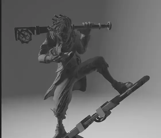 Ekko Arcane Print Ready Statue