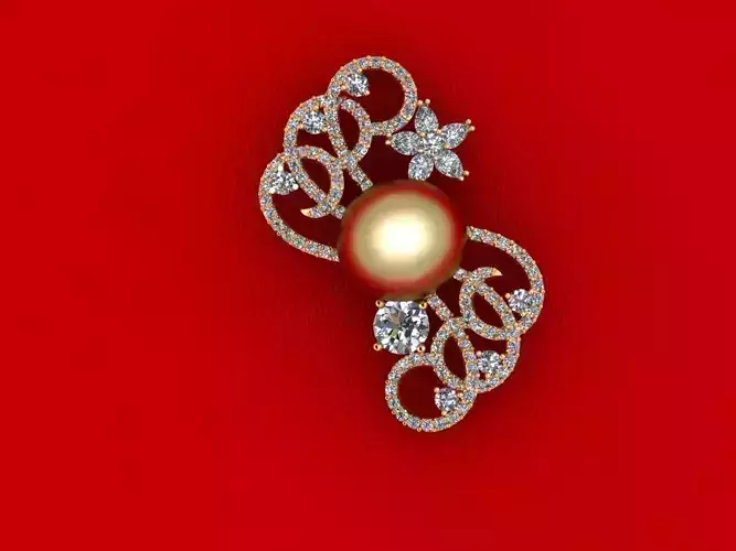 Round Pear Diamond Fashion Pendant P10