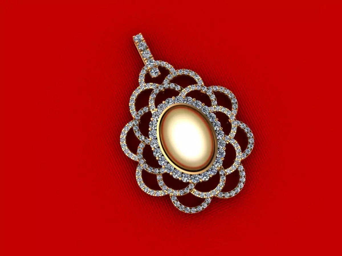 Women Fashion Pendant P27 3D print model