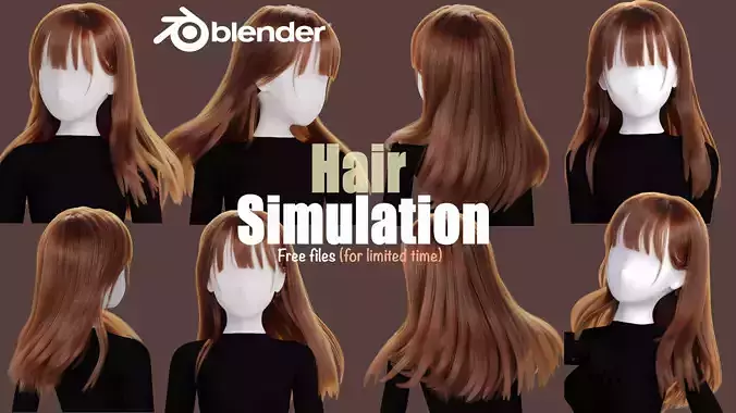 Hair simulation test 