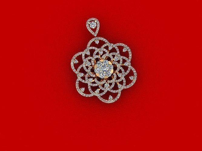 Diamond Fashion Pendant P38 3D print model